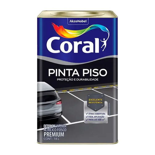 Tinta Pinta Piso Verde Quadra de 18L Coral